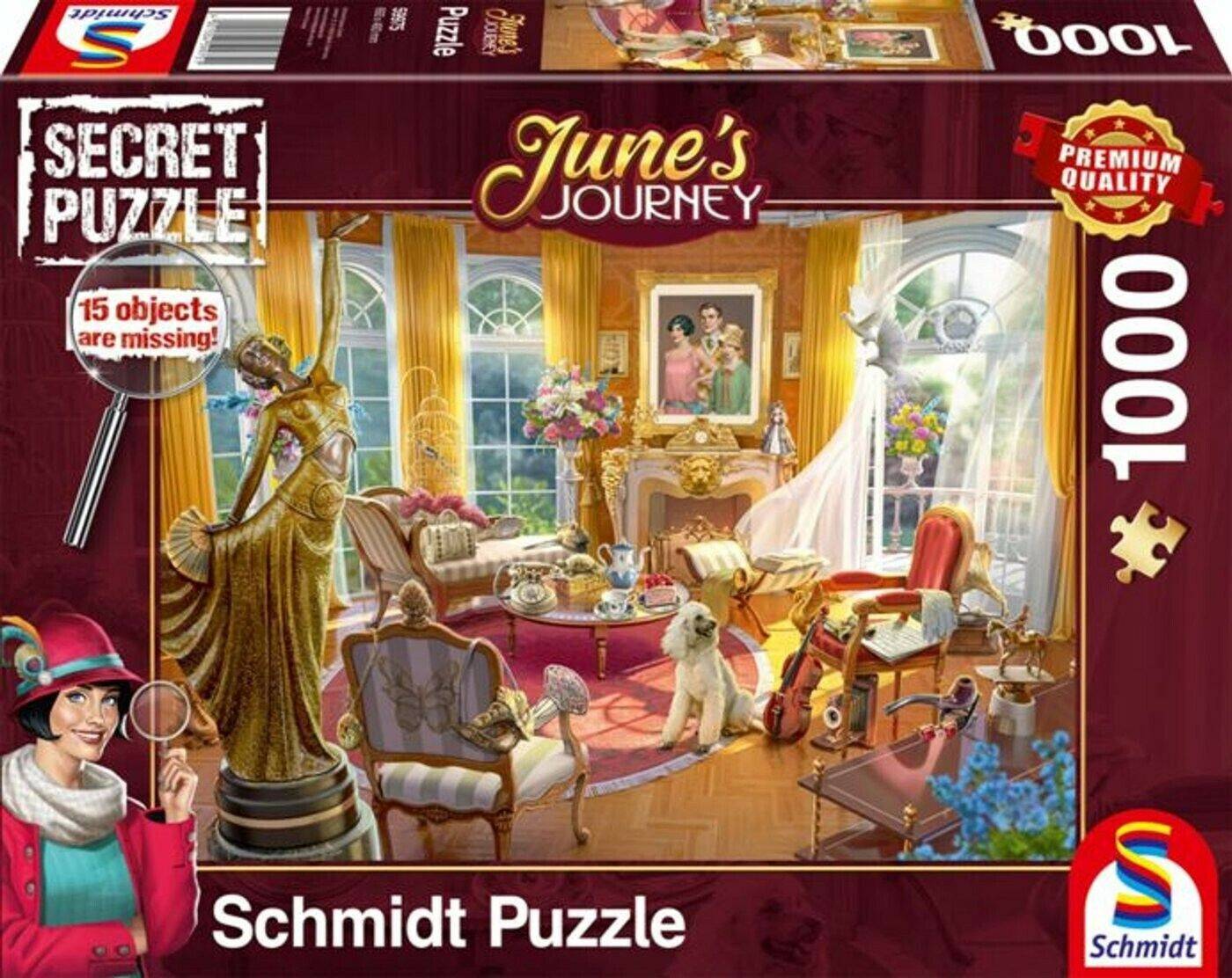 Schmidt-Spiele June´s Journey Salon des Orchideenanwesens 1000 Teile (59975) Puzzles